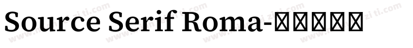 Source Serif Roma字体转换